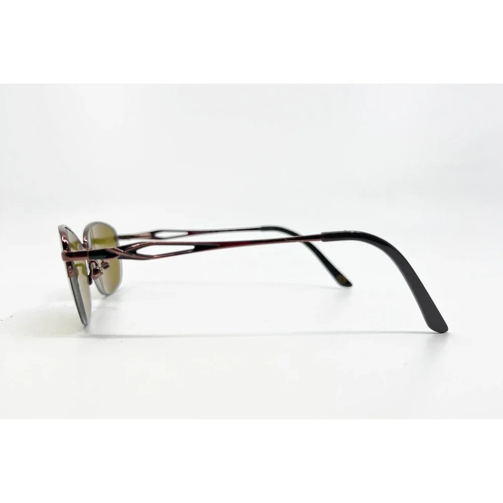 Linda Evans Eyeglasses Women Brown Metal 367 Designer 51-17-140